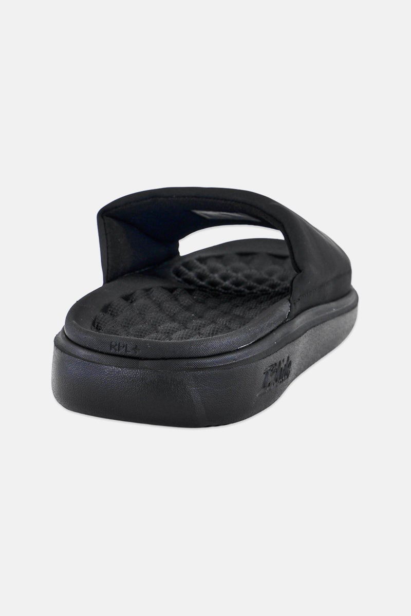ISlide Men Dallas Mavericks Primary Logo Slip On Slides, Black - Image 3