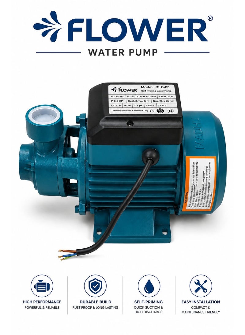 Water Pump – High Pressure Electric Water Transfer Pump for Home & Garden Use