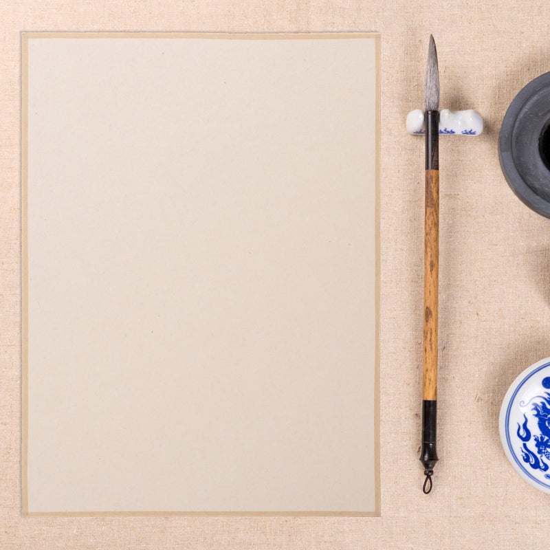 White Rice Paper 12 Sheets 18x25cm Semi Raw Xuan Paper For Calligraphy And Chinese Painting - Image 5