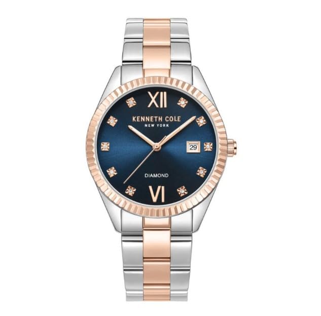 Kenneth Cole Quartz Analog Blue dial Stainless Steel Strap Watch for Women-KCWLH0026902LD - Image 5