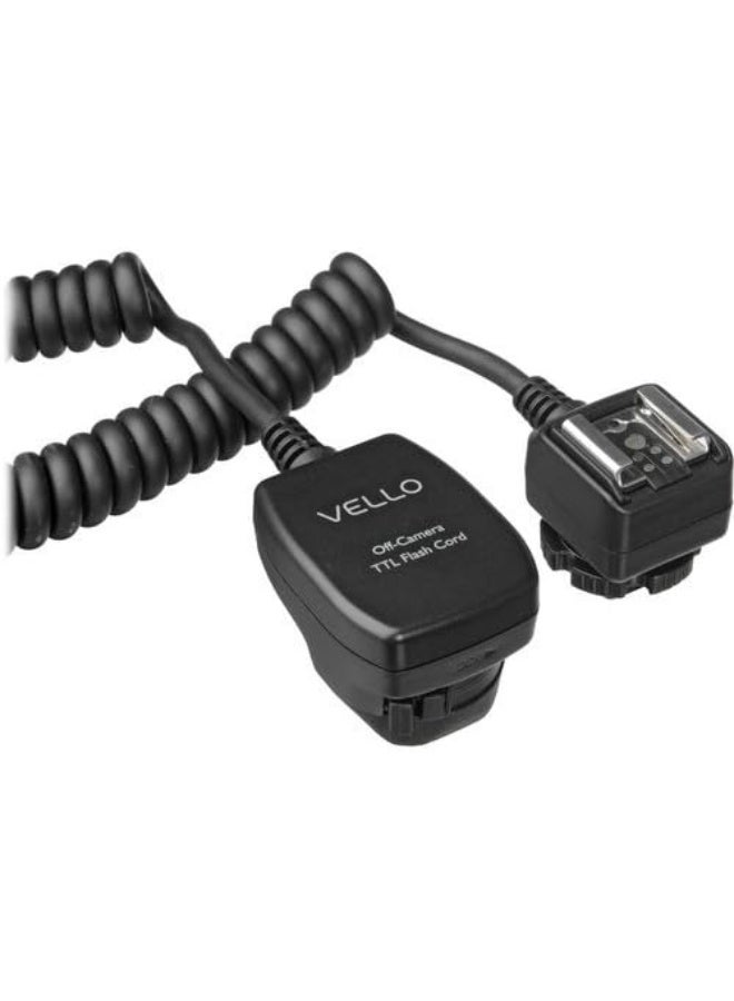 Vello TTL-Off-Camera Flash Cord for Canon EOS - 1.5' (0.5 m) - Image 1