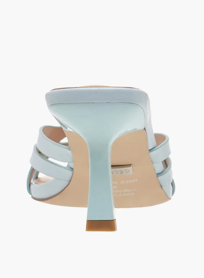 Celeste BLUE Women Buckle Detail Sandals for Women | Best Price UAE