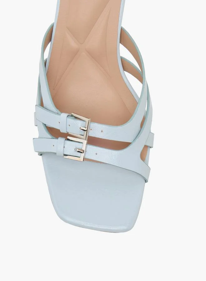 Celeste BLUE Women Buckle Detail Sandals for Women | Best Price UAE
