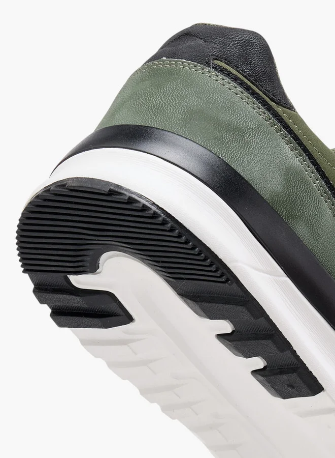 Lee Cooper Men's Panelled Lace-Up Sneakers