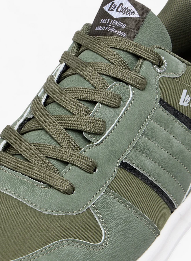Lee Cooper Men's Panelled Lace-Up Sneakers