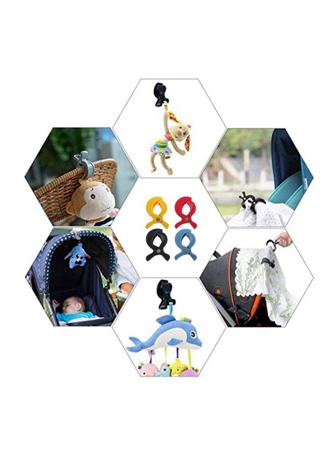 Safe-O-Kid مشابك غطاء مقعد عربة الأطفال Safe O Kid حاملة ألعاب عربة الأطفال ملحقات للأطفال باللون الأسود - Image 5