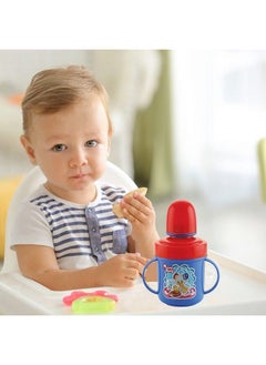 Nabhya Hippo Stainless Steel Baby Spout Sipper Cup For Kids Age 3 Months To 18 Months 250 Ml (Blue)  - Image 4