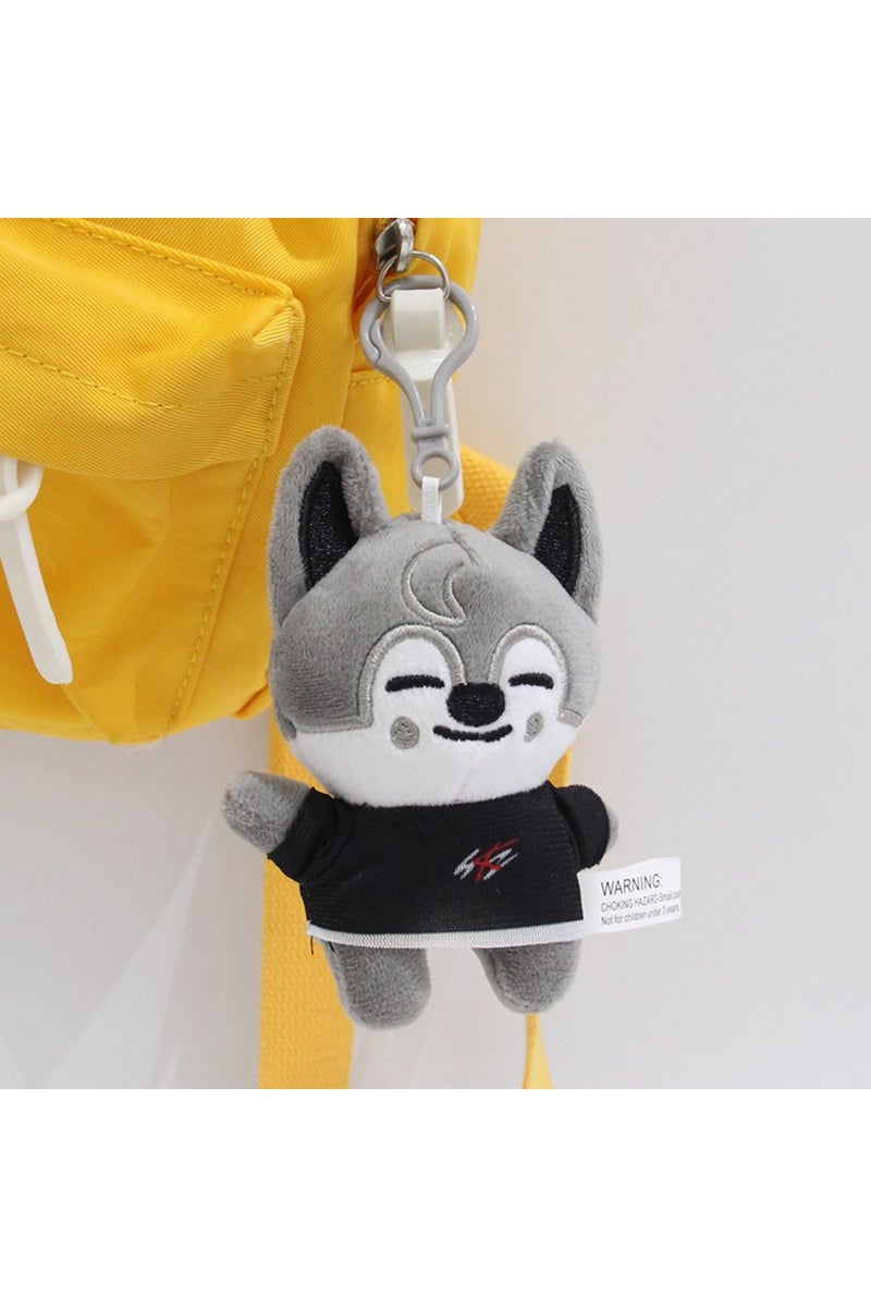 سلسلة مفاتيح على شكل دمية حيوانية قطيفة من SKZOO، هدية مثالية للأطفال في المهرجانات.