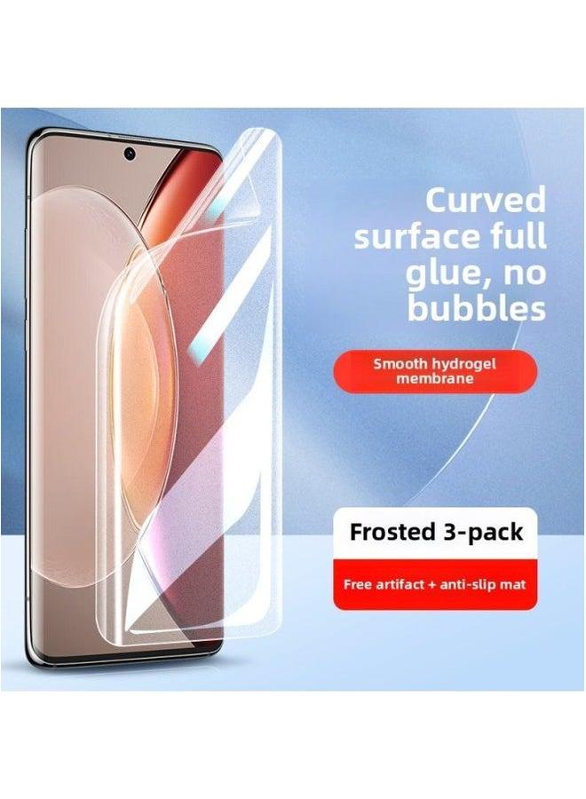 Applicable To Vivox90 Mobile Phone Film X100/x80pro S15/17/16/18 Tempered X200pro Curved Screen-Colour:Imported Hydrogel [game Scrub*full Glue Unlock In Seconds] 3 Pieces*free Artifact-Size:vivo Y52s - Image 1