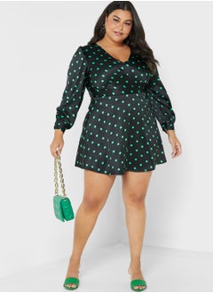 Vero Moda Curve Printed Puff Sleeve Dress  - Image 4