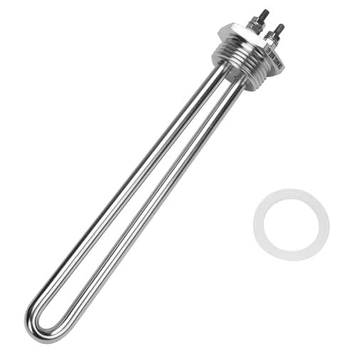 DERNORD 12V 150W Immersion Heater Submersible Water Heater Element Stainless Steel Heating Element with 1 Inch NPSM Flange - Image 1