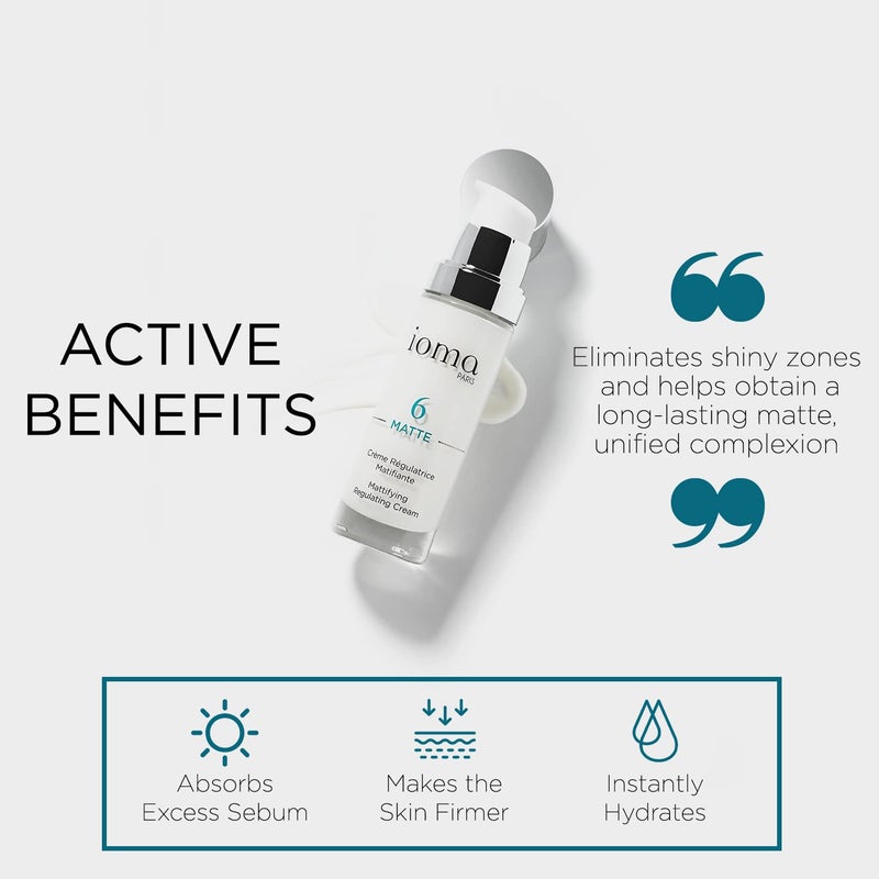 IOMA Paris - MATTE Mattifying Regulated Cream - Lightweight Shine-Reducing Cream for Oily or Breakout-Prone Skin, Day & Night Cream for Face and Neck, (30 ml) - Image 3