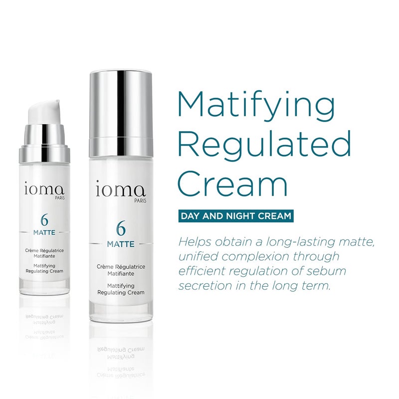 IOMA Paris - MATTE Mattifying Regulated Cream - Lightweight Shine-Reducing Cream for Oily or Breakout-Prone Skin, Day & Night Cream for Face and Neck, (30 ml) - Image 2