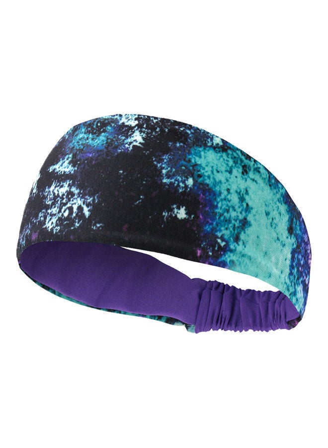 NIBEMINENT Unisex Polyester Yoga Basketball Running Sports Sweat Absorbent Band Headband 23.95x5x0.85cm  - Image 1