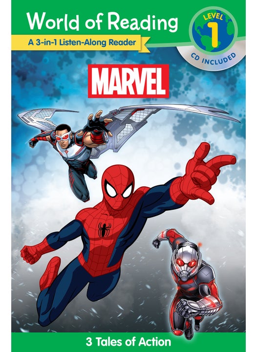 World of Reading: Marvel: Marvel 3-in-1 Listen-Along Reader-World of Reading Level 1