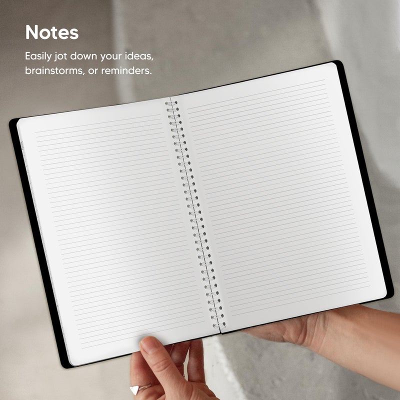 Inamio Academic Planner 2026-2027 - Hourly 2026-2027 Planner Weekly and Monthly - Appointment Book with Flexible Cover, Twin-Wire Binding - Simple Design for Productivity, June 2026 - July 2027. 8.5 x 11 - Image 5