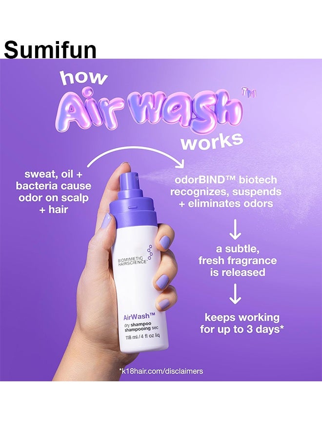Sumifun K18 AirWash™ Dry Shampoo, Non-Aerosol, Balances Scalp And Controls Excess Oil Production - Image 4