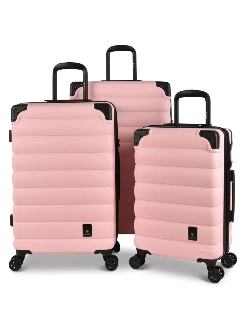 ماجلان مجموعة حقائب سفر ماجلان مصنوعة من ABS  ، شنط سفر بعجلات 3 قطع HK093/3P