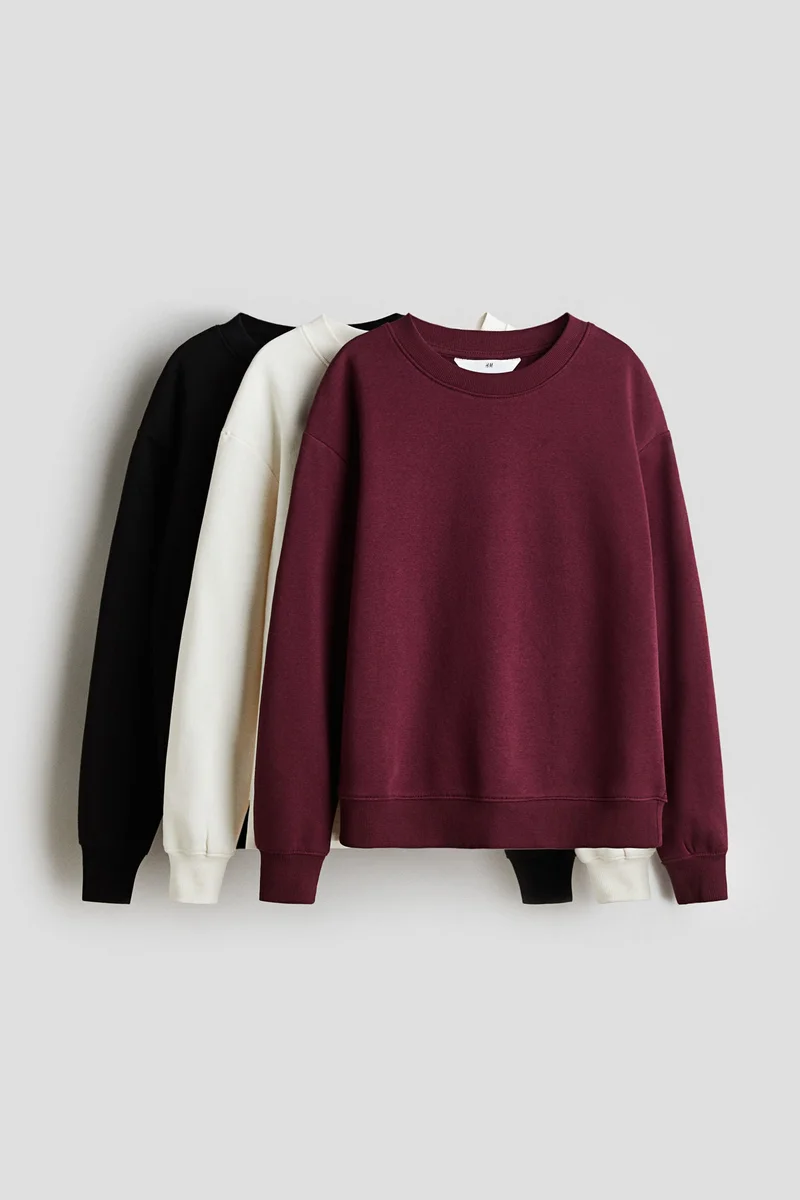 H&M 3-pack sweatshirts