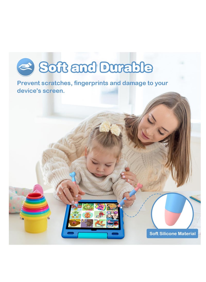 Excefore Kids Stylus Pens for Touch Screens, Tablet Stylus Pen 2 Pack, with Durable Rubber Tips, Universal Touch Screen Capacitive Stylus, Compatible with iPad, iPhone, Kindle Fire Kids, Tablets - Image 4