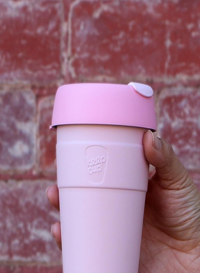 KeepCup Thermal - Vacuum Insulated Stainless Steel, Reusable Coffee Cup with Splashproof Sipper Lid, Large 16oz/454ml - Rose Pink - Image 3