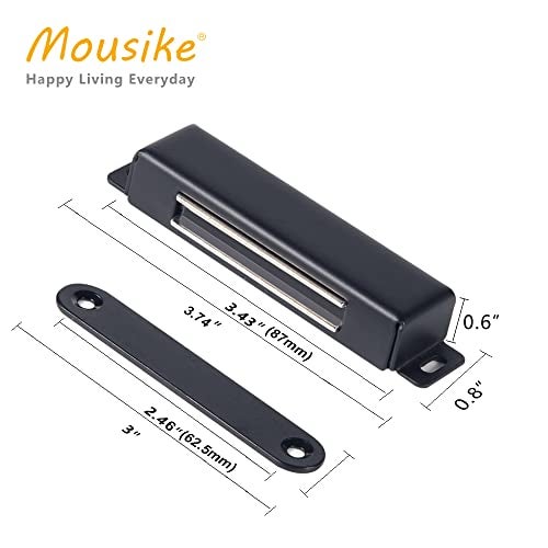 Mousike Magnetic Door Catch Heavy Duty 90lb Door Magnets with Strong Magnetic for Kitchen Cupboard Wardrobe Closet Cabinet Door Drawer Latch - Image 2