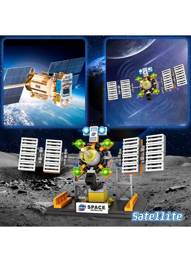 EP EXERCISE N PLAY City Space Exploration Toys, STEM Aerospace Building Kit Toy with Rocket, Space Shuttle, Moon Buggy, Satellite, Best Gifts for 6 7 8 9 10 11 12 Years Old Kids Boys Girls (455 Pieces)  - Image 5