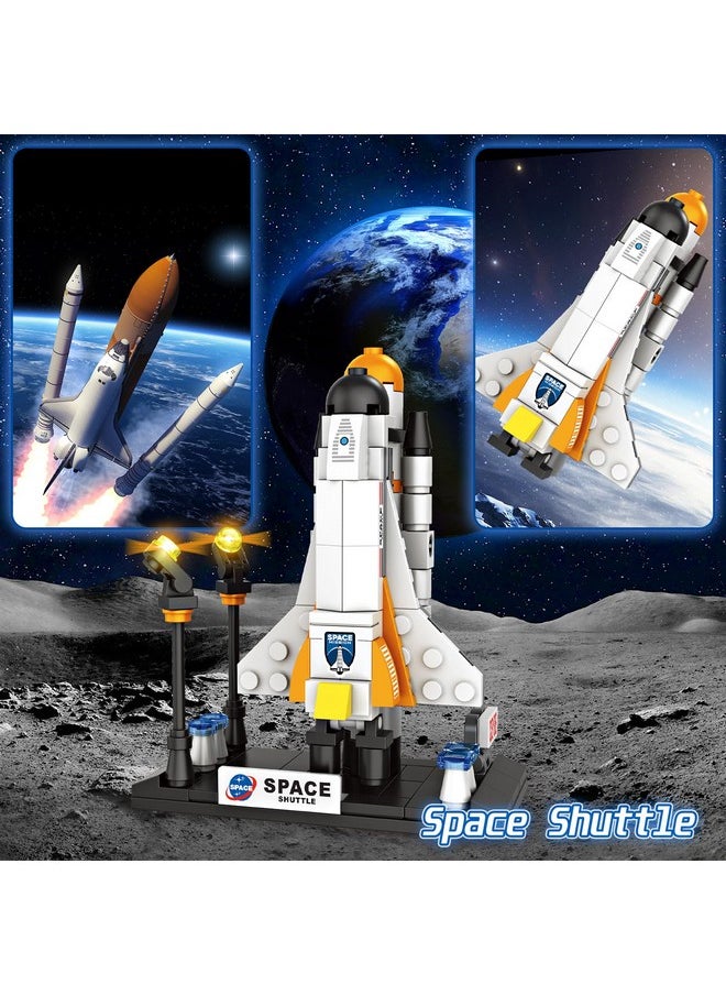 EP EXERCISE N PLAY City Space Exploration Toys, STEM Aerospace Building Kit Toy with Rocket, Space Shuttle, Moon Buggy, Satellite, Best Gifts for 6 7 8 9 10 11 12 Years Old Kids Boys Girls (455 Pieces)  - Image 4