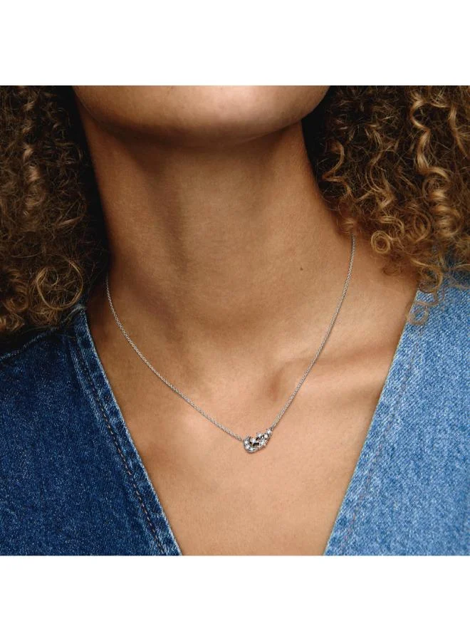 PANDORA  Sparkling Moon & Star Collier Necklace  | Best Price UAE