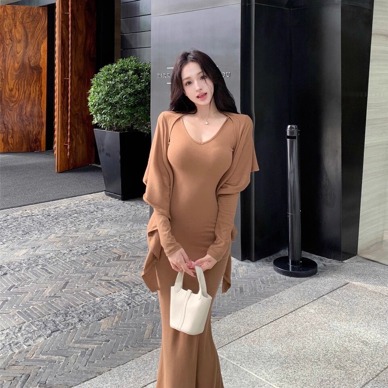 Hepburn style dress, elegant feminine daily styling - Image 1