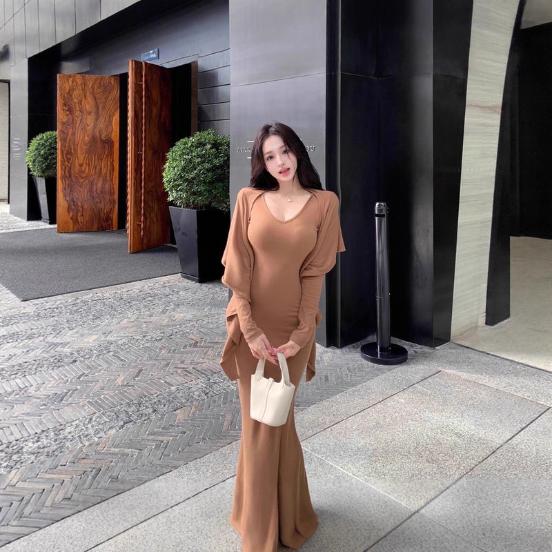 Hepburn style dress, elegant feminine daily styling - Image 2