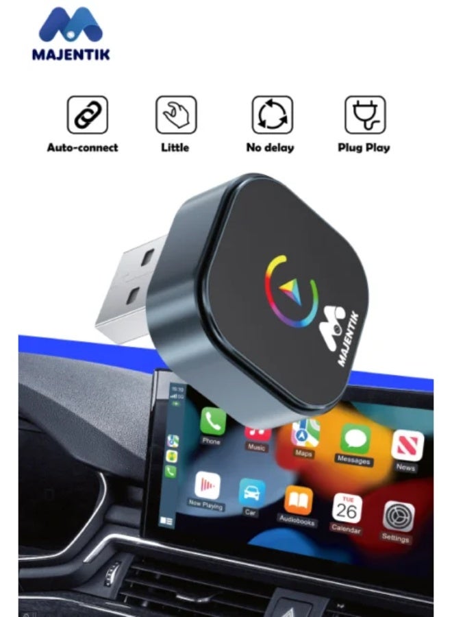 majentik Car Play Adapter MMC-002, Convert Wired to Wireless for OEM Vehicles Compatible with Wired CarPlay & Android Auto Cars - Image 3