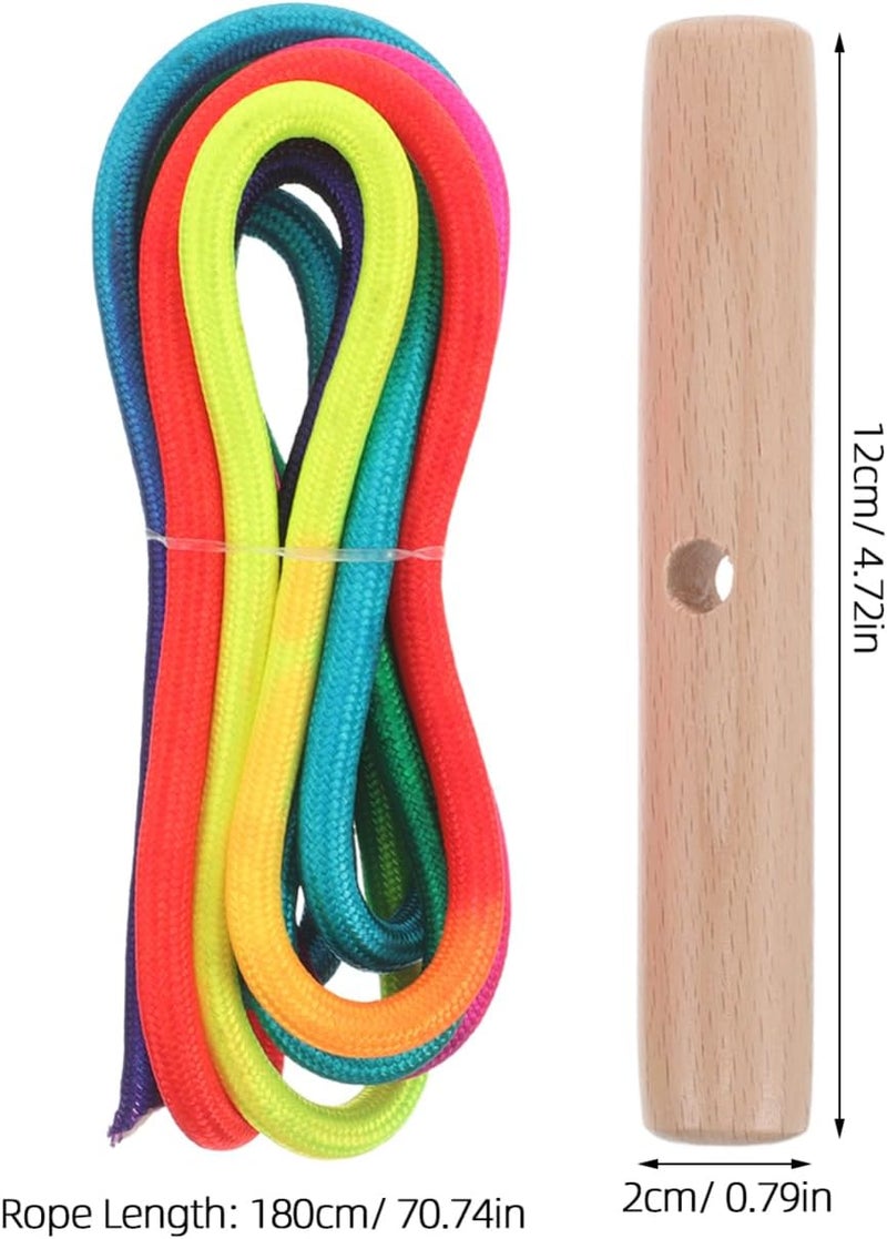 Adjustable Sled Tow Belt Wooden Handle for Snowmobile Towing and for Skiing and Sports Activities - Image 2