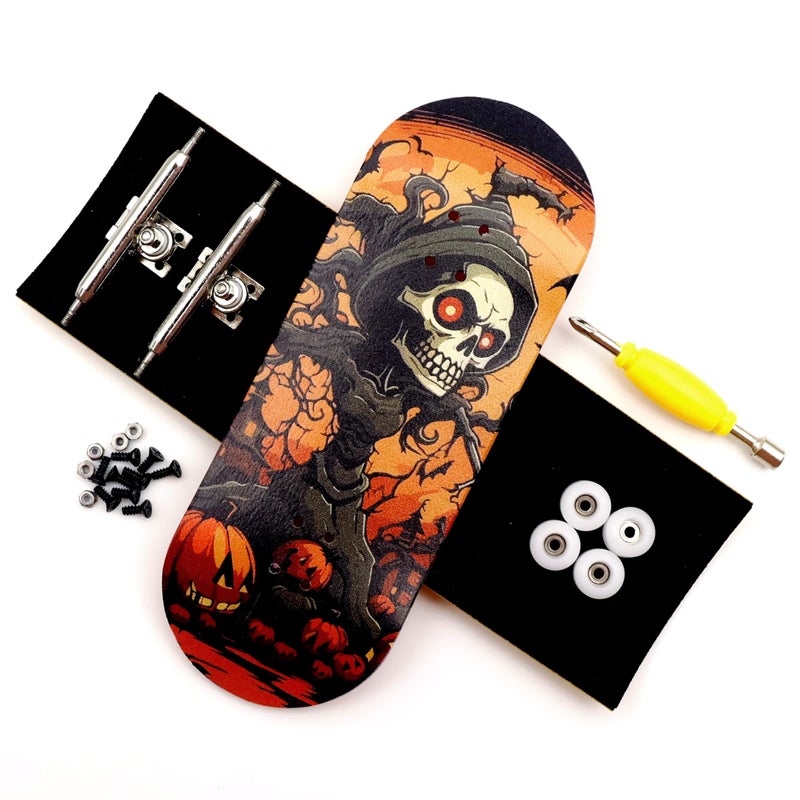 RACOFSB 36mm Pro Fingerboard with Wooden Finger Skateboard Deck Upgraded Finger Board Trucks Street Shape Bearing Wheels Tree - Image 3
