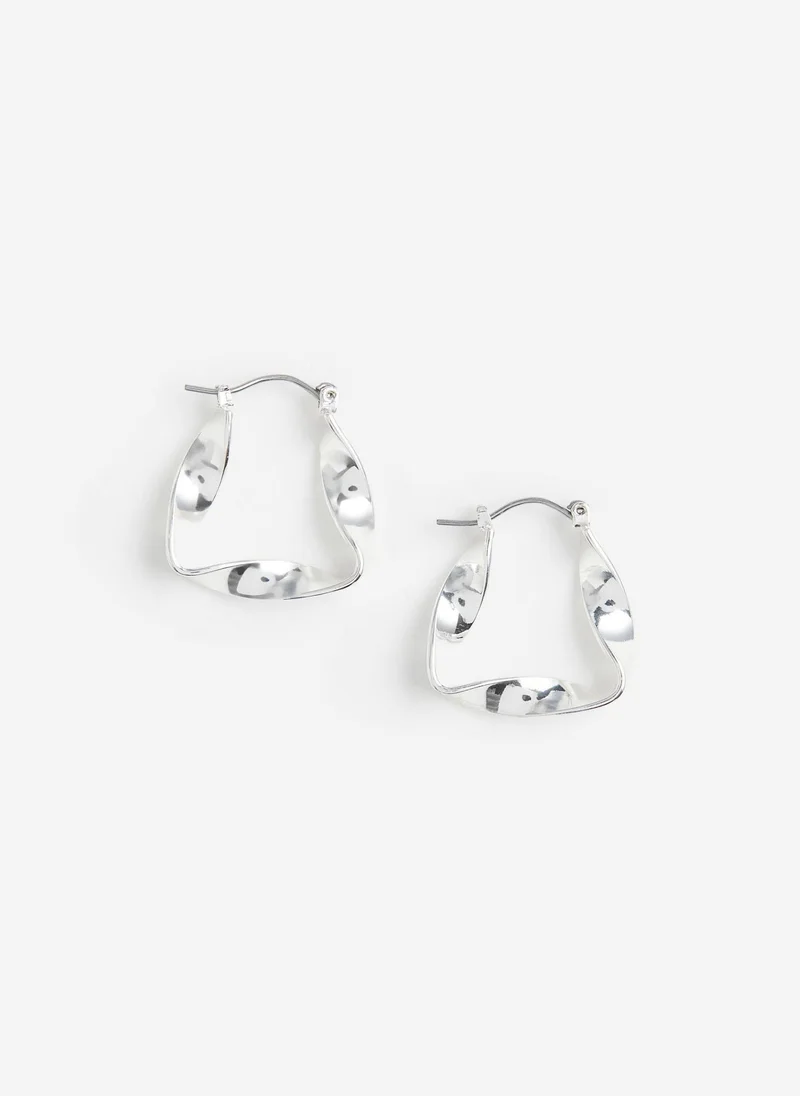 اتش اند ام Twisted Hoop Earrings