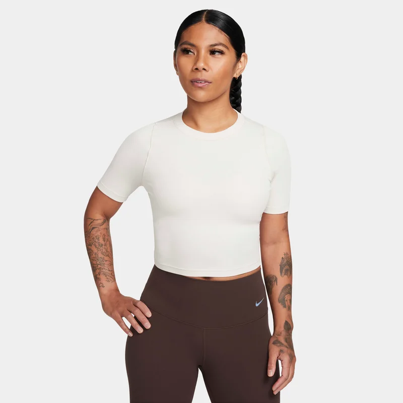 Nike Women's Dri-FIT Zenvy Rib Training Crop Top