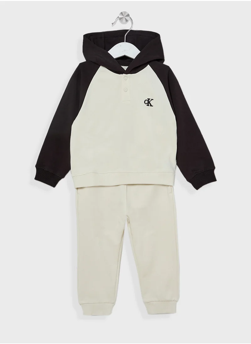 Calvin Klein Jeans Infant Logo Hoodie & Pants Set