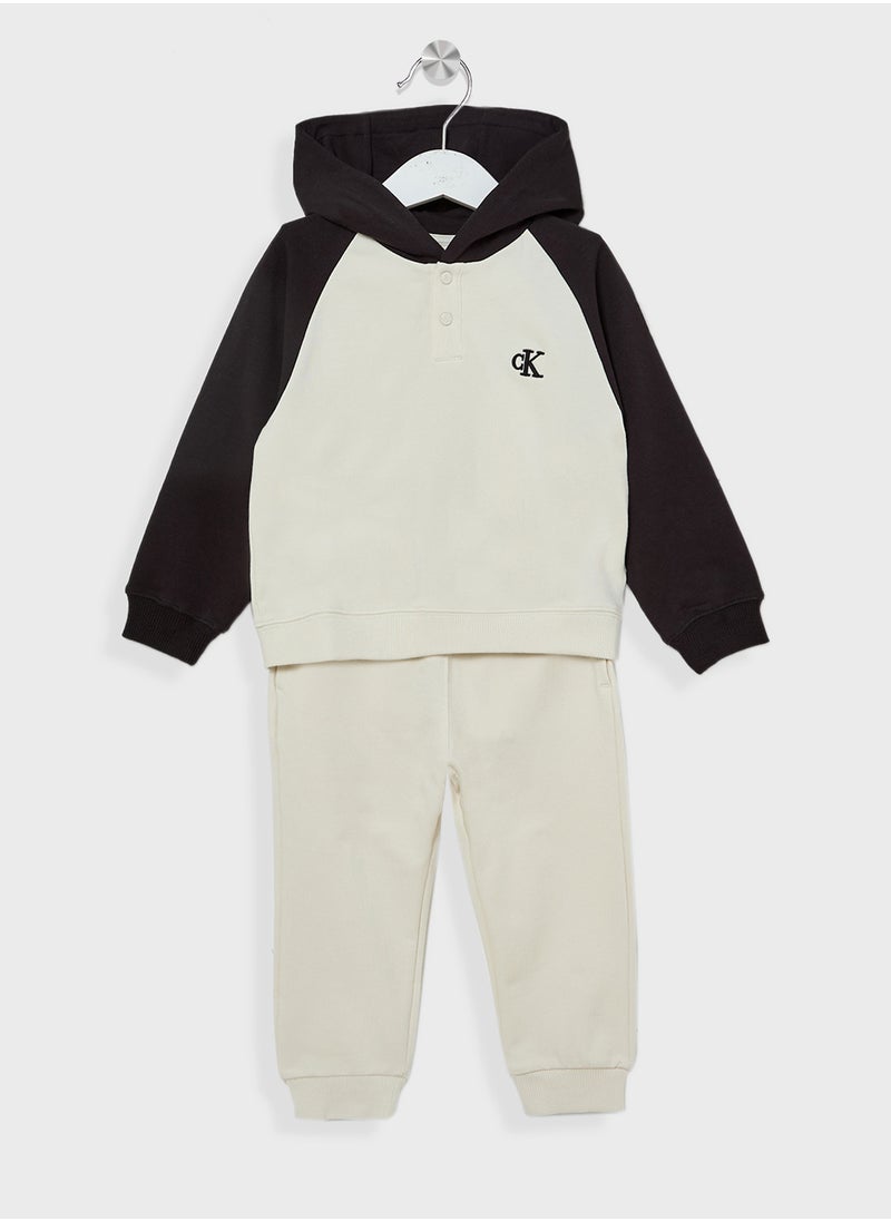 Calvin Klein Jeans Infant Logo Hoodie & Pants Set  - Image 1