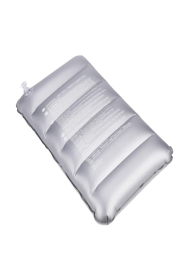 AROAQ 47x30cm Air Cushion Pillows Outdoor Camping Sleep Cushion Portable Folding Square Inflatable Pillows Ultralight Travel Backrest , Gray - Image 1