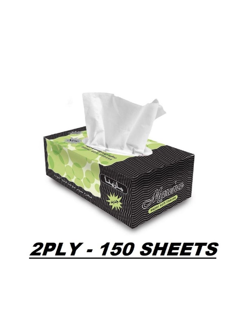 Generic - Marina Soft Facial Tissue 30x150 Sheets (150x2ply) 30 Boxes - Image 1