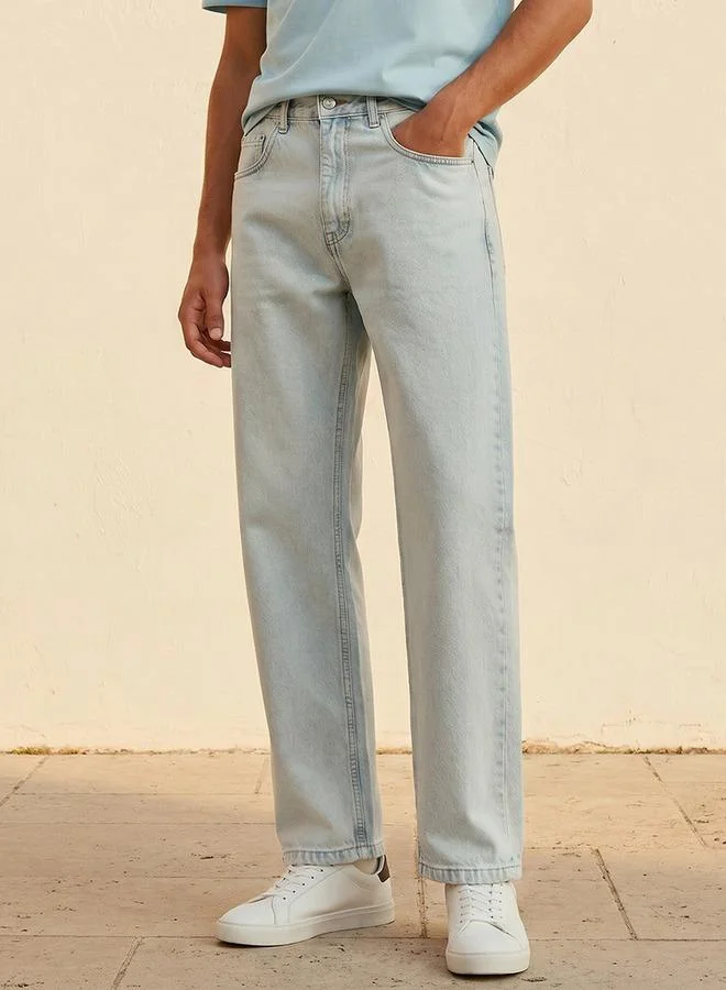 Lee Cooper Lee Cooper Relaxed Fit Mid-Rise Pocket Jeans