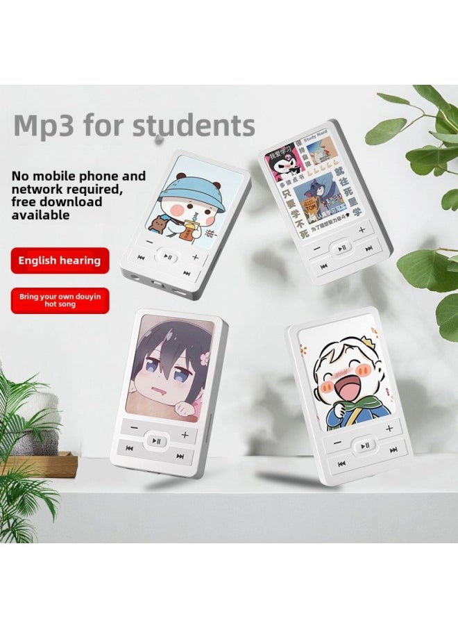 Generic - Genuine Cartoon Mp3 Walkman Student Version Mp4 Portable Music Playback External Listening English Learning Small-Body Color:Boy Who Listen To Songs-Memory Capacity:512MB-heavy Bass Package - Image 1