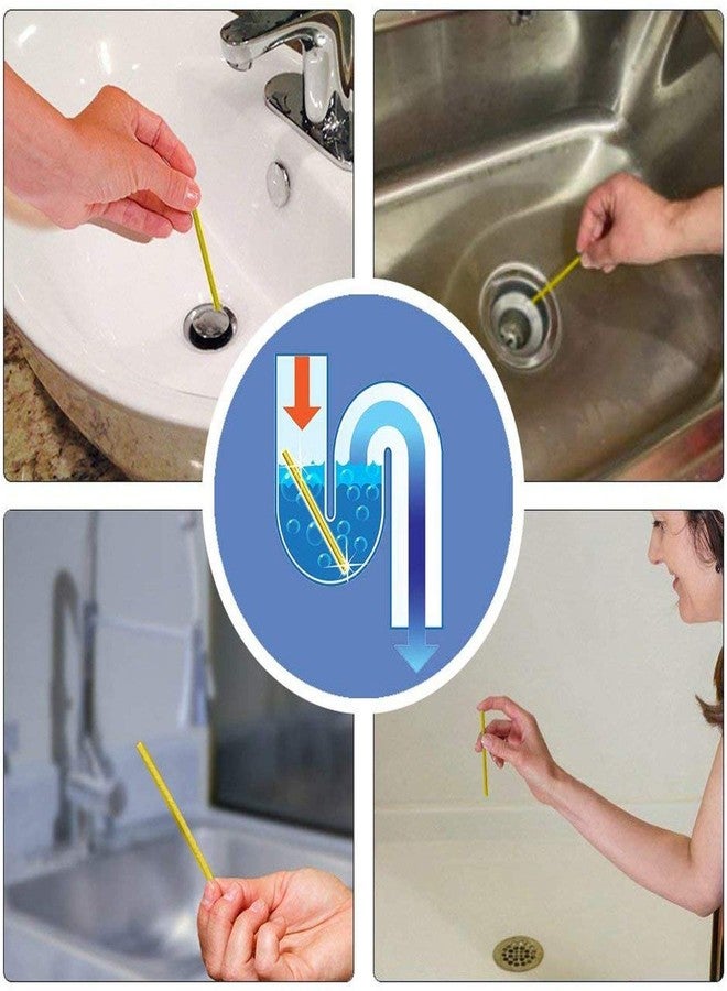 SHOPYSTAR Drain Cleaner Sticks for Kitchen Sink, Bathroom, Bathtub, Washbasin - Prevents Clogs & Blockages, Odour Remover - Blue, 12 Sticks (Pack Of 1) - Image 4