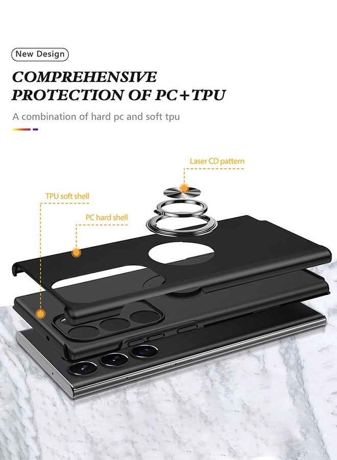DUNISO Samsung Galaxy S24 Ultra Phone Case Full Body Protective Phone Cover with Wireless Charging Anti-fall Anti-fingerprint Phone Case for Samsung Galaxy S24 Ultra 5G Phone Case  - Image 4