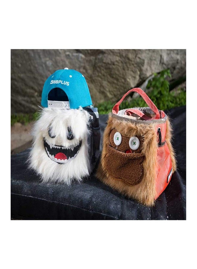8B+ 8BPLUS 8BPlus Herman Boulder Bag for Climbing, Bouldering - 8.7" Wide Opening - 3 Pockets, 4 Brush Holders, Drawstring Closure - Steady Construction - Image 2