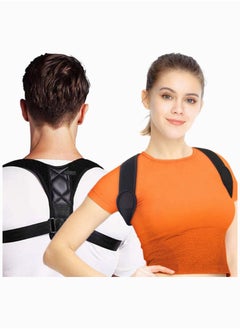 Posture Corrector for Women and Men - Upgraded Lengthened Soft Sponge Pad Adjustable Upper Back Brace for Clavicle Support and Providing Pain Relief from Neck and Shoulder