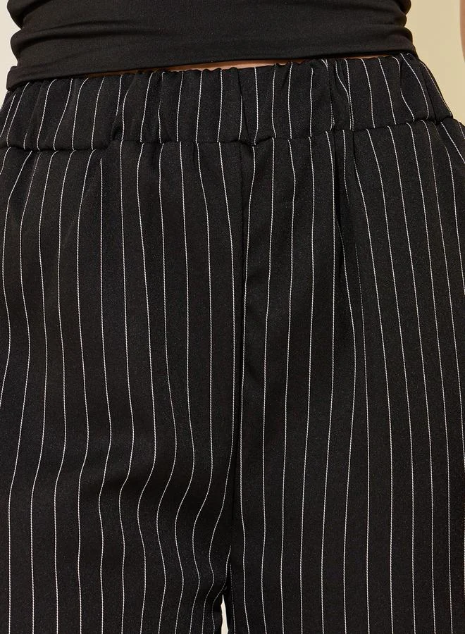 Take Two Stripe Mid Rise Straight Fit Pants
