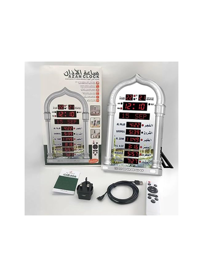 ACHAS Clock, LED Prayer Clock, Athan Wall Clock, Read Home/Office/Mosque Digital Azan Clock Home Decor - Image 5