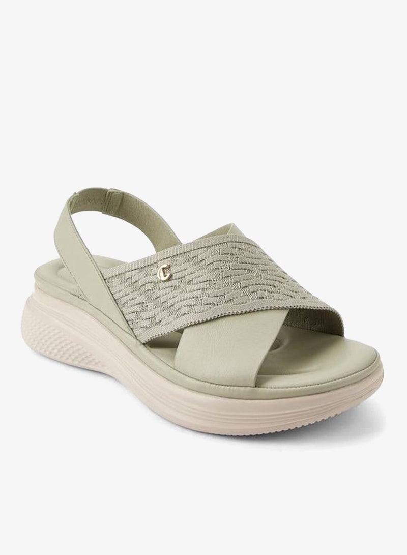 Le Confort Women Knit Textured Backstrap Sandals - Image 3