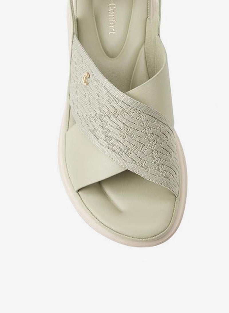 Le Confort Women Knit Textured Backstrap Sandals - Image 4